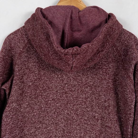 TenTree Hoodie Sweatshirt Womens Small Burgundy Heather Organic Cotton Eco Soft - Picture 4 of 9